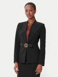 Rinascimento Marynarka CFC0126208003 Czarny Slim Fit. Czarne marynarki i żakiety damskie Rinascimento, xl, bez wzorów, z syntetyku. Za 709.99 zł.