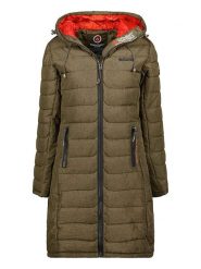Canadian Peak Płaszcz pikowany "Aromeak" w kolorze khaki rozmiar: M. Brązowe płaszcze damskie Canadian Peak, m, bez wzorów, bez kaptura. Za 274.24 zł.