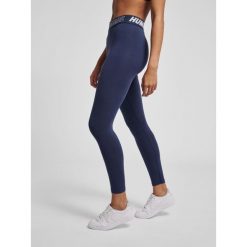 Damskie bawełniane legginsy o średnim kroju Hummel TE Maja. Niebieskie legginsy damskie Hummel, l, bez wzorów, z bawełny. Za 121.50 zł.