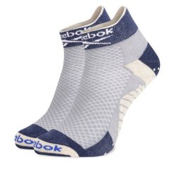 Skarpety krótkie Reebok. Niebieskie skarpetki damskie Reebok, bez wzorów. Za 44.99 zł.