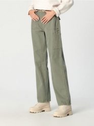 Jeansy wide leg high waist - zielony. Zielone jeansy damskie Sinsay, z podwyższonym stanem. Za 89.99 zł.