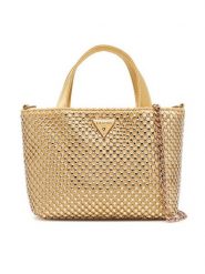 Guess Torebka Tasmin Mini HWRG99 31750 Złoty. Żółte torebki wieczorowe damskie Guess, z aplikacjami, z materiału, bez dodatków. Za 659.99 zł.