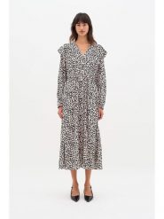 InWear Sukienka w kolorze beżowo-czarnym rozmiar: 44. Brązowe sukienki damskie InWear, bez wzorów, bez ramiączek. Za 136.13 zł.