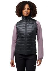 Jack Wolfskin Kamizelka puchowa "Passamani" w kolorze czarnym rozmiar: M. Czarne kamizelki damskie Jack Wolfskin, m, bez wzorów, z materiału, bez kaptura. Za 543.90 zł.