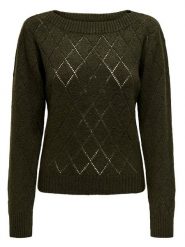 JDY Sweter w kolorze khaki rozmiar: XXL. Brązowe swetry klasyczne damskie JDY, xxl, bez kołnierzyka. Za 61.46 zł.