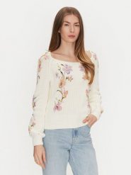 TWINSET Sweter 251TP3642 Beżowy Regular Fit. Brązowe swetry klasyczne damskie Twinset, xxl, z bawełny, bez kołnierzyka. Za 529.99 zł.