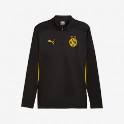 Bluza piłkarska na trening Puma Borussia Dortmund 24/25. Bluzy damskie Puma, l, bez wzorów, z materiału, bez kaptura. Za 349.99 zł.