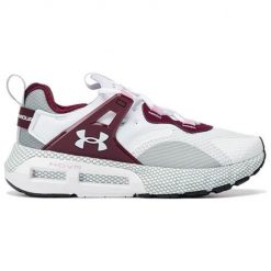 Buty do biegania damskie Under Armour Hovr Mega Mvmnt. Białe obuwie sportowe damskie Under Armour, z materiału, bez zapięcia, do biegania. Za 672.00 zł.