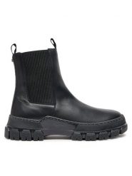 Weekend Max Mara Sztyblety Ellisse 2425796035600 Czarny. Czarne botki damskie Weekend Max Mara, ze skóry, bez obcasa, na płaskiej podeszwie, bez zapięcia. Za 1,239.00 zł.