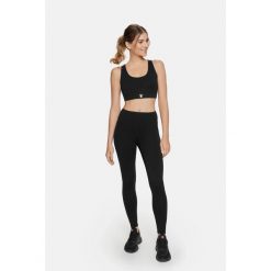Legginsy fitness damskie Eclipse Cardiobunny z wysokim stanem. Czarne legginsy damskie Cardio Bunny, l, bez wzorów. Za 59.99 zł.