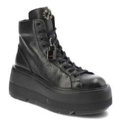 Czarne Sneakersy Carinii Damskie Buty Na Platformie. Czarne obuwie sportowe damskie Carinii, na wiosnę, z jeansu, bez zapięcia. Za 559.00 zł.
