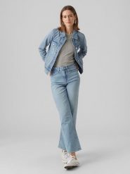 Vero Moda Kurtka dżinsowa w kolorze błękitnym rozmiar: M. Niebieskie kurtki damskie Vero Moda, m, bez wzorów, z bawełny, bez kaptura. Za 136.13 zł.