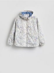 Kurtka przeciwdeszczowa - wielobarwny. Kurtki damskie Reserved, l, bez wzorów, z tkaniny, bez kaptura. Za 179.99 zł.