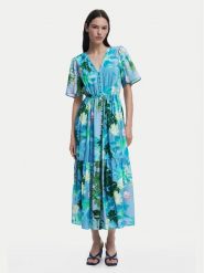 Desigual Sukienka koszulowa Nancy 25SWVW18 Niebieski Regular Fit. Niebieskie sukienki damskie Desigual, bez wzorów, z wiskozy, bez ramiączek. Za 479.99 zł.