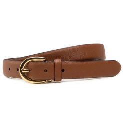 Pasek LAUREN RALPH LAUREN. Brązowe paski damskie Lauren Ralph Lauren, bez wzorów. Za 234.99 zł.