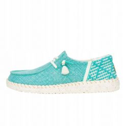 HeyDude Damskie Mokasyny Wendy Funk Coastal Jute. Białe mokasyny damskie Hey dude, z materiału, bez obcasa. Za 213.85 zł.