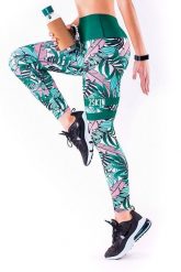 Legginsy sportowe z tropikalnym nadrukiem na fitness damskie 2skin MADAGASKAR. Czerwone legginsy damskie 2SkIN, l, bez wzorów, z dzianiny. Za 69.00 zł.