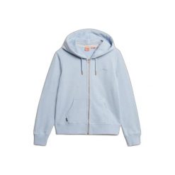 Damska bluza z kapturem zapinana na zamek Superdry Essential. Niebieskie bluzy damskie Superdry, s, bez wzorów, z materiału, z kapturem. Za 343.50 zł.