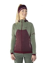 DYNAFIT Kurtka polarowa "Tour Wool" w kolorze bordowo-oliwkowym rozmiar: XL. Brązowe kurtki damskie Dynafit, xl, bez wzorów, z materiału, bez kaptura. Za 397.83 zł.