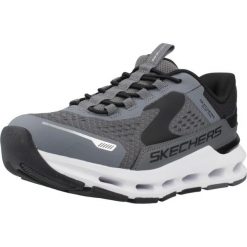 Buty SKECHERS GLIDE STEP PLUS VISTA LANE Szary. Szare obuwie trekkingowe damskie Skechers, z syntetyku, bez zapięcia. Za 280.99 zł.