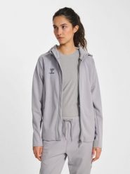 Damska bluza dresowa z kapturem Hummel Cima 2.0. Szare bluzy damskie Hummel, xl, bez wzorów, z dresówki, z kapturem. Za 332.60 zł.