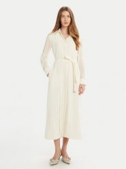 Marella Sukienka koszulowa Iorgo 2513221073 Écru Regular Fit. Sukienki damskie Marella, z aplikacjami, z syntetyku, bez ramiączek. Za 1,569.00 zł.