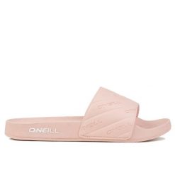 Klapki damskie O'NEILL LOGO SLIDES WOMEN. Czerwone klapki damskie O'Neill, bez wzorów, z materiału, bez obcasa, bez zapięcia. Za 108.00 zł.