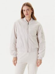 Guess Kurtka bomber W5YL08 WHDK2 Écru Regular Fit. Kurtki damskie Guess, xl, z aplikacjami, z syntetyku, bez kaptura. Za 559.99 zł.
