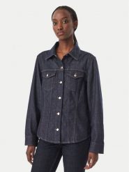 Calvin Klein Jeans Koszula jeansowa Trucker LV047H777G Granatowy Slim Fit. Niebieskie koszule damskie Calvin Klein Jeans, s, bez wzorów, z bawełny, bez kołnierzyka, bez ramiączek. Za 489.99 zł.