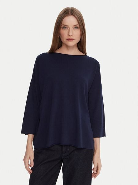 Kontatto Sweter 3M0801C Granatowy Regular Fit. Niebieskie swetry klasyczne damskie Kontatto, m, z syntetyku, bez kołnierzyka. Za 199.99 zł.