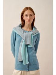 Just Cashmere Kaszmirowy kardigan "Katharine" w kolorze błękitnym rozmiar: M. Niebieskie kardigany damskie Just Cashmere, m, bez wzorów, z kaszmiru. Za 347.99 zł.
