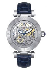 Empress Zegarek automatyczny "Theodora" w kolorze srebrno-granatowym rozmiar: onesize. Niebieskie, analogowe zegarki damskie Empress, ze stali. Za 587.99 zł.