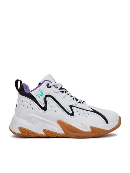 Shaq Sneakersy CEO-CP40-HC2400-K Biały. Białe buty sportowe chłopięce Shaq, ze skóry, bez zapięcia. Za 239.99 zł.