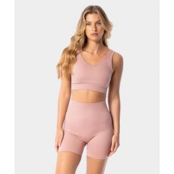 Biustonosz sportowy bezszwowy damski Simply Seamless Carpatree. Czerwone biustonosze sportowe damskie Carpatree, bez wzorów. Za 89.99 zł.