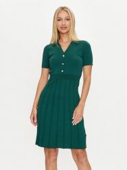 Marciano Guess Sukienka dzianinowa 4YGK75 5818Z Zielony Regular Fit. Zielone sukienki damskie Marciano Guess, z aplikacjami, z dzianiny, bez ramiączek. Za 419.99 zł.