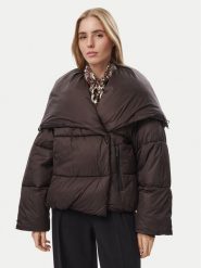 MICHAEL Michael Kors Kurtka zimowa 77G7610M42 Brązowy ciemny Regular Fit. Brązowe kurtki damskie MICHAEL Michael Kors, na zimę, m, bez wzorów, z syntetyku, bez kaptura. Za 1,979.00 zł.