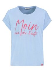 Eight2Nine Koszulka w kolorze błękitnym rozmiar: XXL. Niebieskie koszulki damskie Eight2Nine, xxl, bez wzorów, z bawełny, bez kołnierzyka, bez ramiączek. Za 43.99 zł.