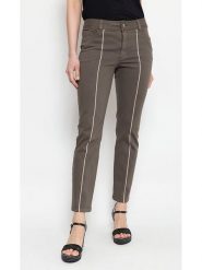 Deni Cler Spodnie w kolorze khaki rozmiar: 36. Brązowe spodnie materiałowe damskie Deni Cler, bez wzorów, z denimu. Za 127.35 zł.