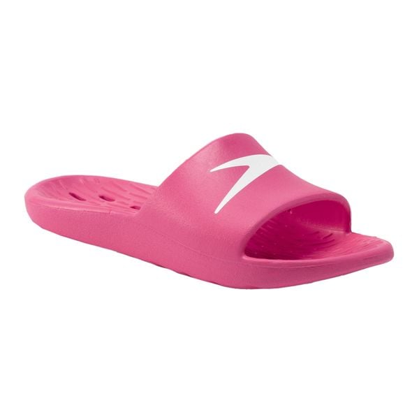 Klapki damskie Speedo Slide. Białe klapki damskie Speedo, bez wzorów, bez obcasa, bez zapięcia. Za 69.99 zł.