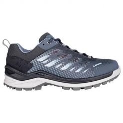 Buty trekkingowe damskie Lowa Ferrox Gtx. Niebieskie obuwie trekkingowe damskie Lowa, z materiału, bez zapięcia. Za 775.50 zł.
