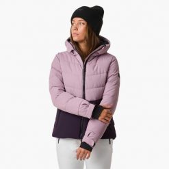 Kurtka narciarska kobieca Swedemount Vail Ski Jacket wodoodporna. Fioletowe kurtki damskie SWEDEMOUNT, na zimę, bez wzorów, bez kaptura. Za 447.00 zł.