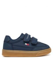 Tommy Hilfiger Sneakersy Low Cut Velcro Sneaker T1X9-35219-1269 M Granatowy. Niebieskie buty sportowe chłopięce Tommy Hilfiger, ze skóry, bez zapięcia. Za 334.99 zł.