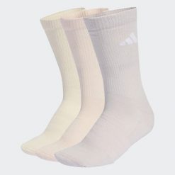Podkolanówki wyściełane ADIDAS 3 sztuki. Białe skarpetki damskie Adidas, bez wzorów, z bawełny. Za 59.99 zł.