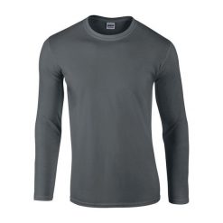Koszulka Z Długim Rękawem Unisex Softstyle Dla Dorosłych. Brązowe bluzki damskie GILDAN, xl, bez wzorów, sportowe, bez kołnierzyka, bez ramiączek. Za 65.99 zł.