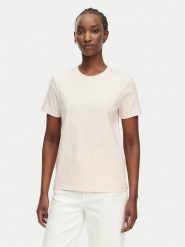 Calvin Klein Jeans T-Shirt Monogram LV047B224G Różowy jasny Regular Fit. Czerwone t-shirty damskie Calvin Klein Jeans, m, bez wzorów, z bawełny, bez kołnierzyka. Za 149.99 zł.