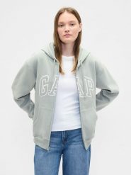 GAP Bluza w kolorze jasnozielonym rozmiar: XL. Zielone bluzy damskie GAP, xl, bez wzorów, bez kaptura. Za 117.45 zł.