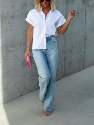 LA Angels Koszulka w kolorze białym rozmiar: S. Białe koszulki damskie LA Angels, s, bez wzorów, z bawełny, bez kołnierzyka, bez ramiączek. Za 131.12 zł.