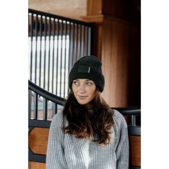 Czapka damska Kentucky Rubber. Zielone czapki damskie KENTUCKY HORSEWEAR, na zimę, bez wzorów. Za 215.00 zł.