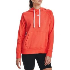 Damska Bluza Z Kapturem Rival Fleece Hoodie. Białe bluzy damskie Under Armour, m, bez wzorów, z bawełny, z kapturem. Za 303.20 zł.