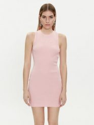 Juicy Couture Sukienka letnia Bentley JCBED223812 Różowy Slim Fit. Czerwone sukienki damskie Juicy Couture, bez wzorów, z bawełny, bez ramiączek. Za 189.99 zł.